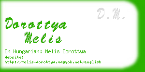 dorottya melis business card